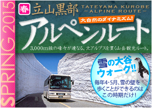 立山黒部アルペンルートツアー