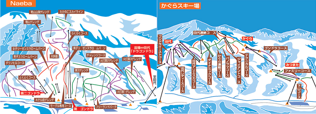 日帰りスキー スノーボードツアー Mt Naeba かぐらin 夜行バス 新宿発 タビユー株式会社