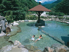 離れ混浴露天風呂